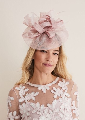 Phase Eight Blush Oversized Fascinator Hats Rose Australia | QS1024586